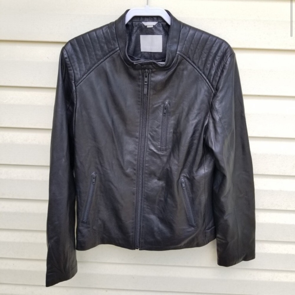 Soia & Kyo genuine leather moto jacket